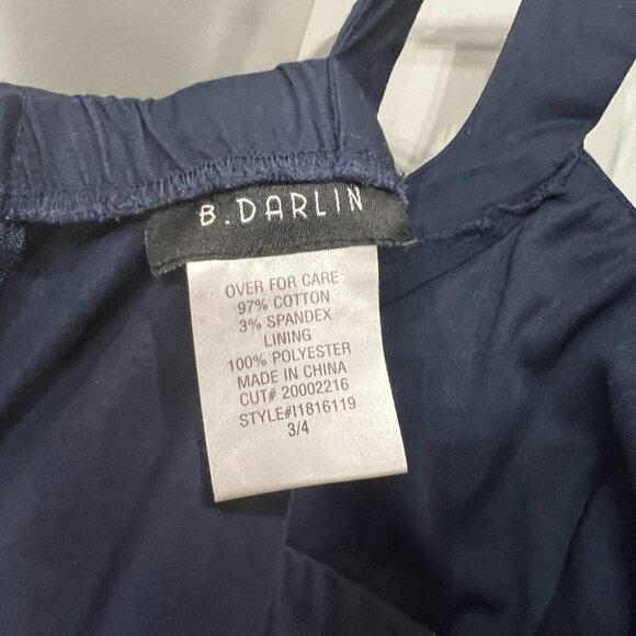 B. Darlin Navy Waist Tie Dress - Picture 8 of 8